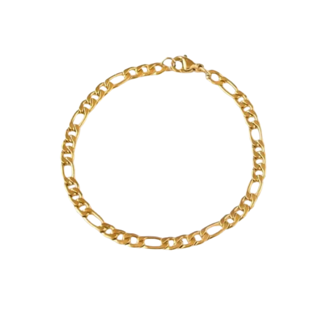 figaro chain Gold Bracelet