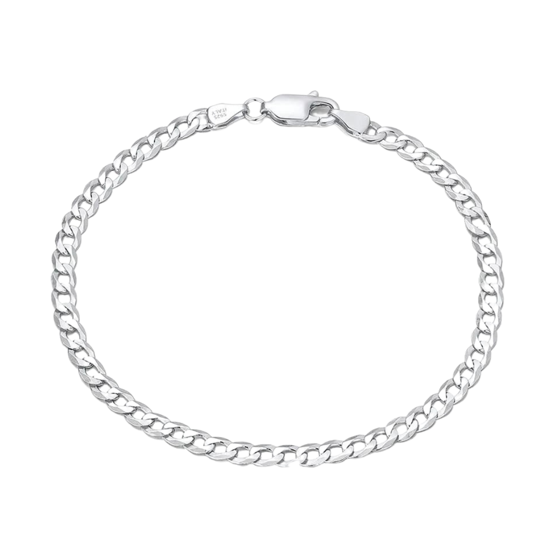 Men's Cuban Link Bracelet Sterling Silver – Acqua Diem