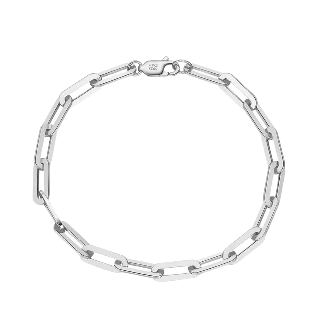 Men's Classic Link Bracelet Sterling Silver