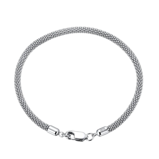 Men's Mesh Bracelet Sterling Silver