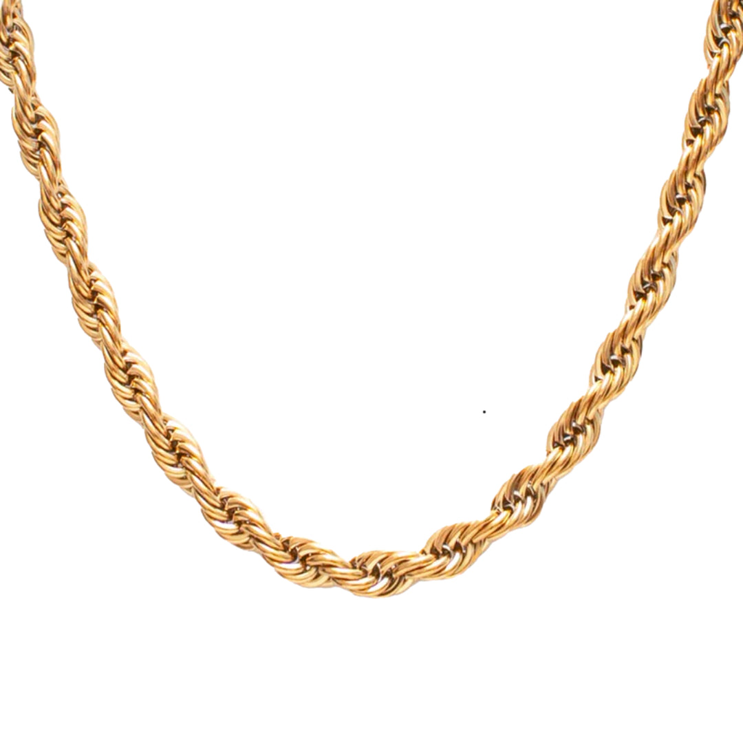 twisted gold rope chain