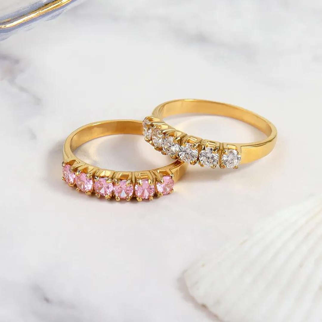 Pink Champagne Gold Ring