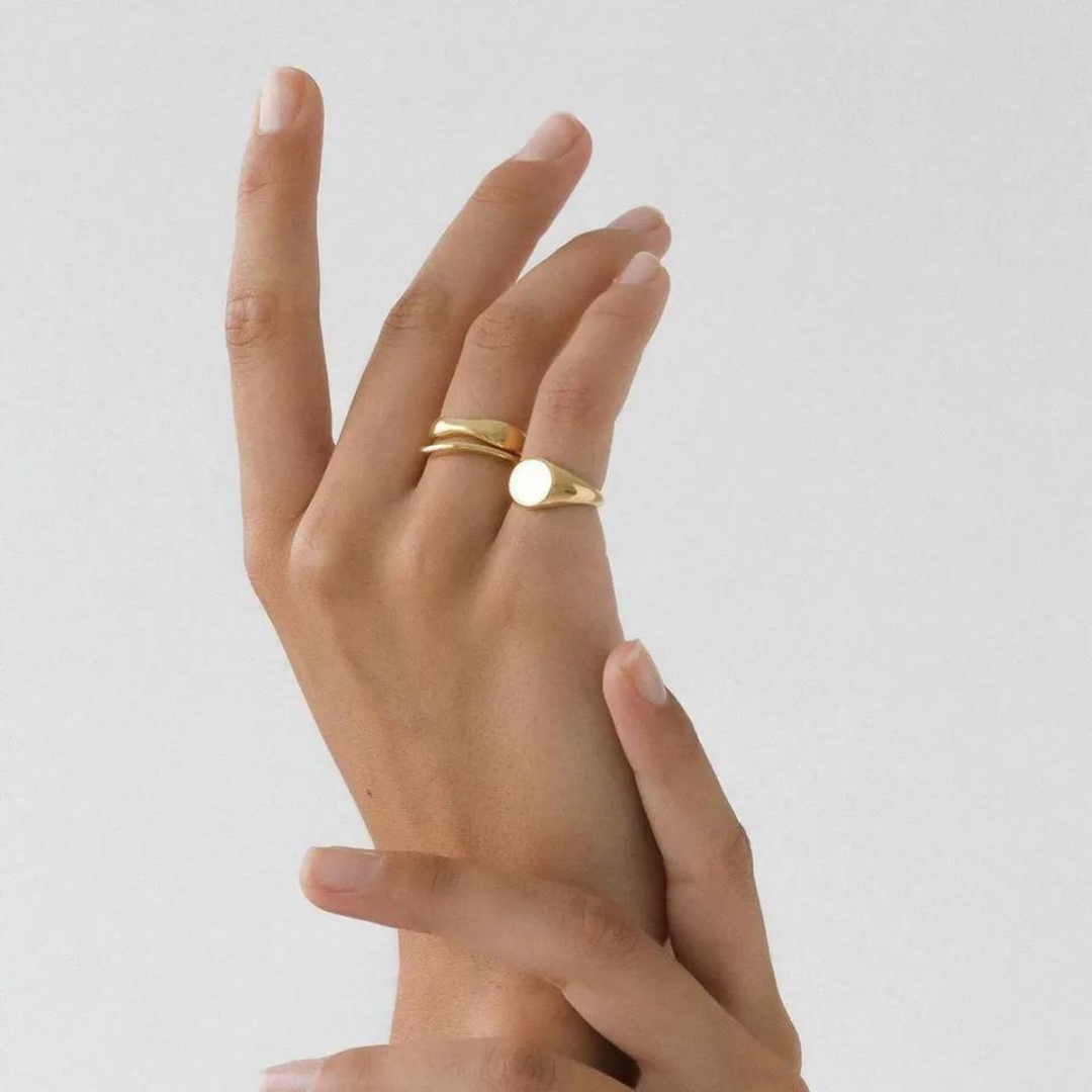 dainty 18k gold plated stainless steel