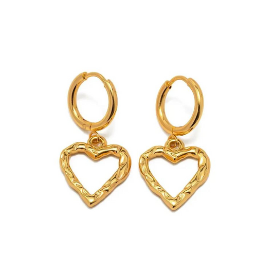 Heart shape gold Earrings