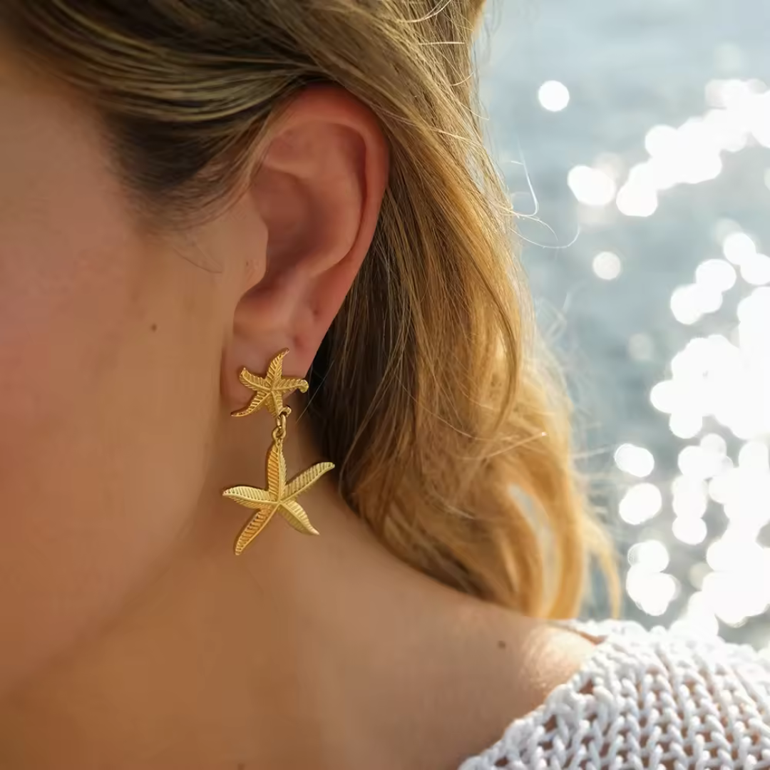 Isla Starfish Drop Earrings