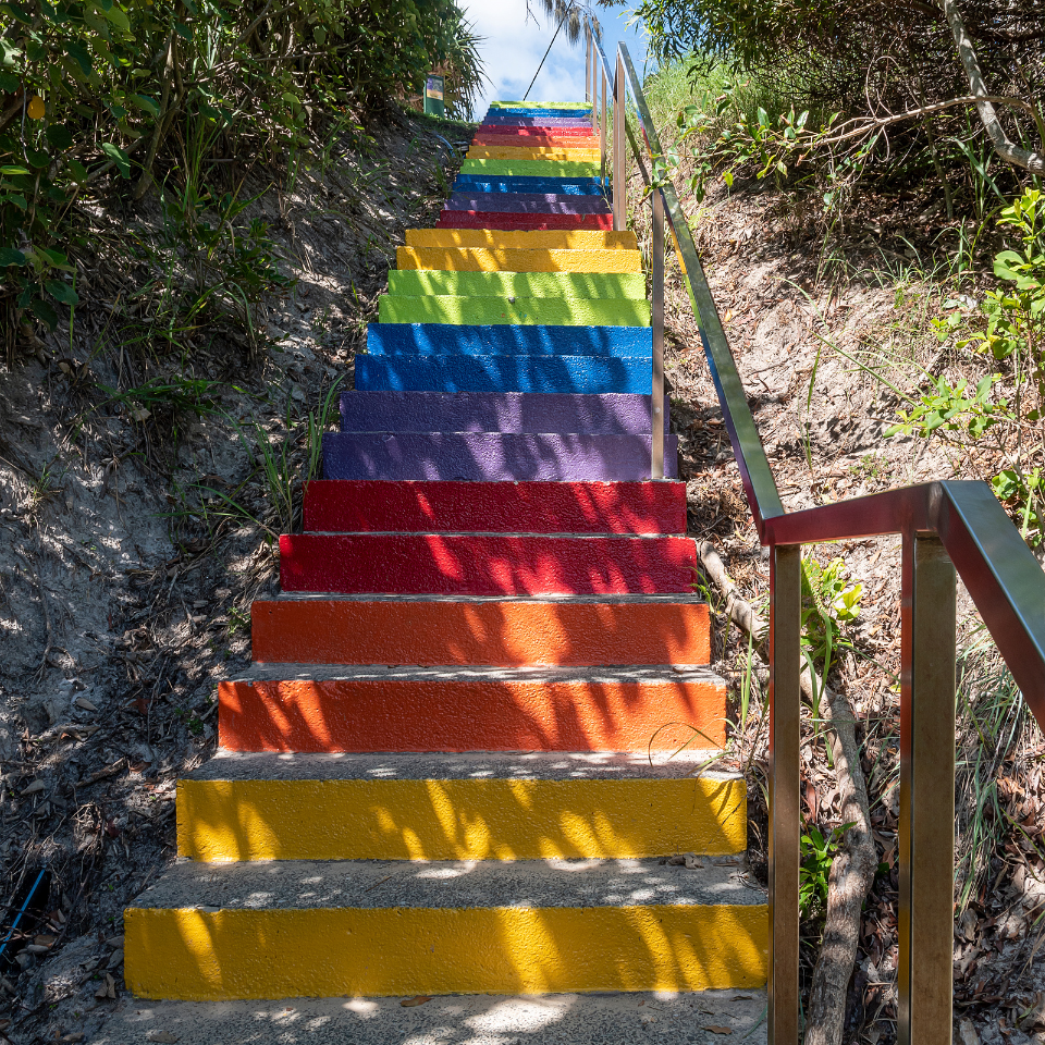 Rainbow Beach Glass Band